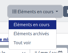 Filtrage des commandes